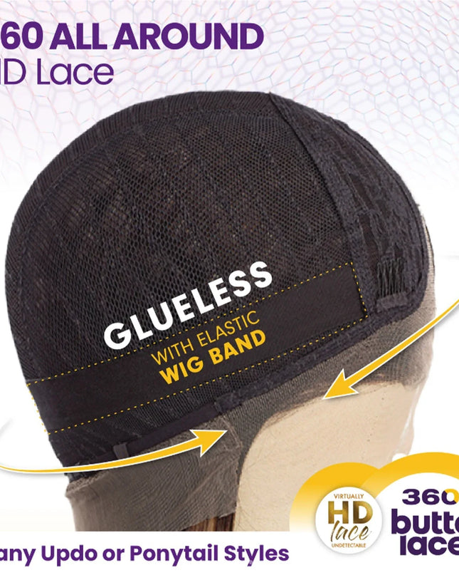 Sensationnel Glueless Butta 360 HD Lace Front Wig Unit 5 - 360 Lace, Glueless, Pre-Plucked Hairline