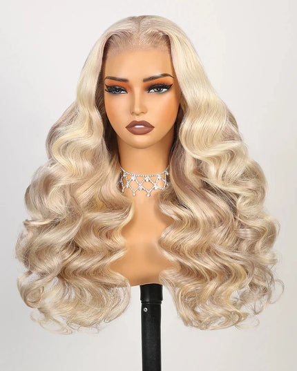 Arabella Human Hair 13x6 Glueless Highlight Blonde 100% Human Hair Lace Frontal Wigs Body Wave Lace Wig Brazilian Hair For Woman