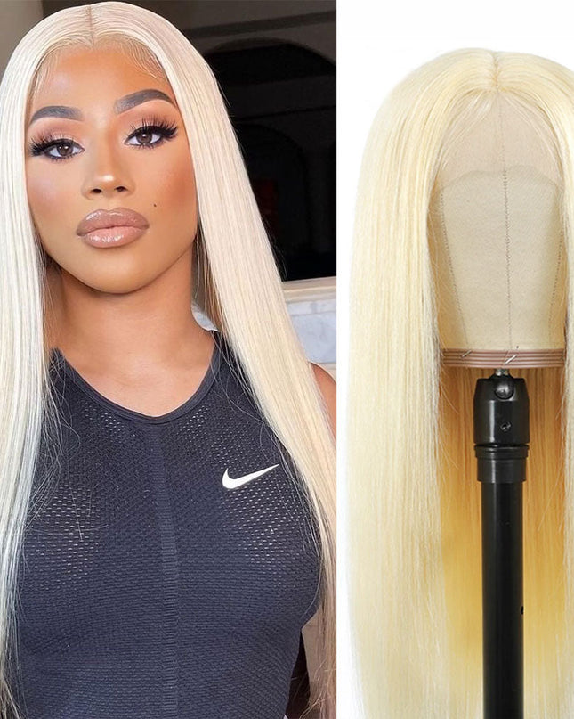 Clearance 613 Blonde 13x4 Lace Front Wig Straight Human Hair Wigs Human Hair Wigs junoda