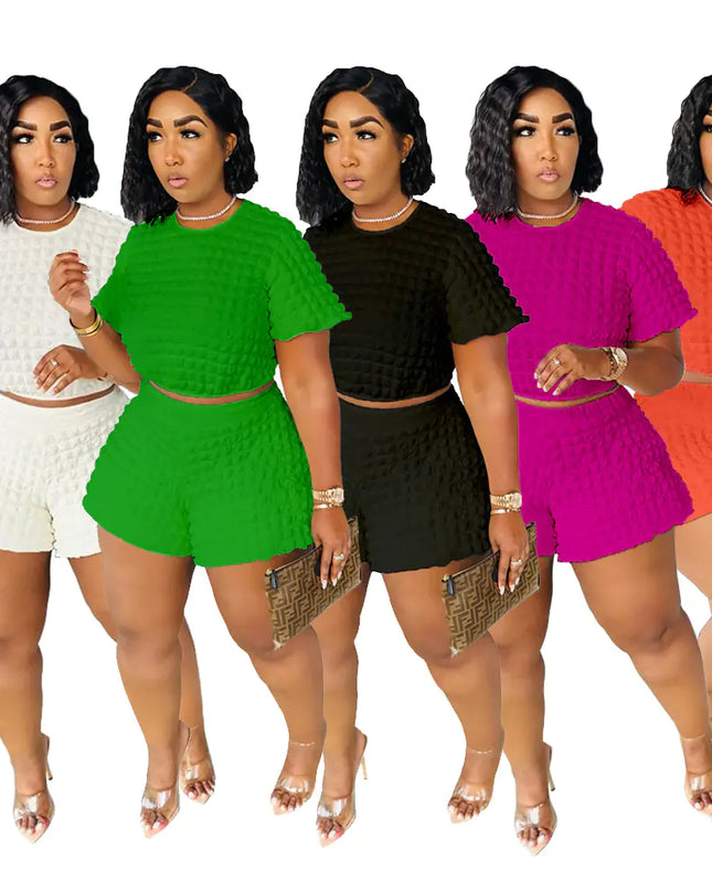 Plus Size Women's Casual Two-Piece Set for Summer