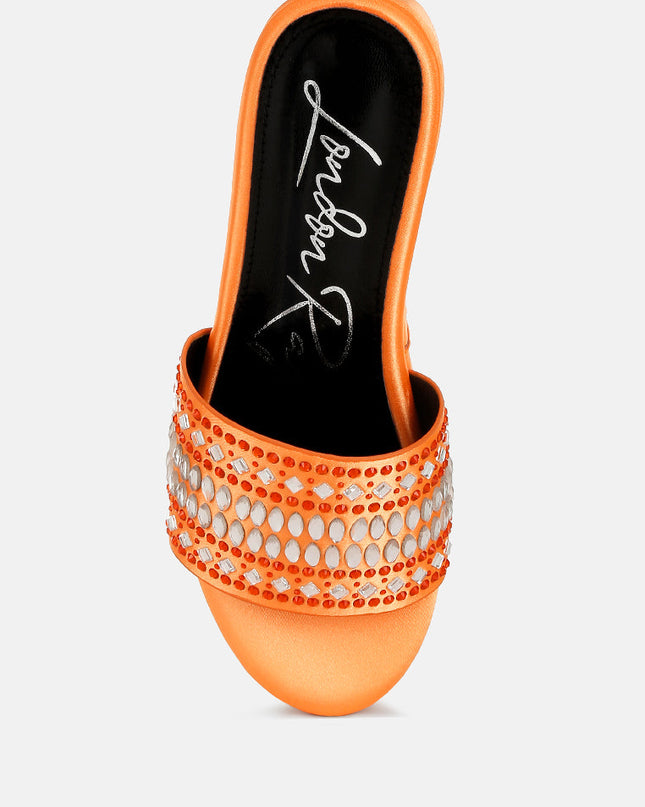 Batanga Diamante & Rhinestone Detail Stylish Flatforms Tigbul's Variety Fashion Shop