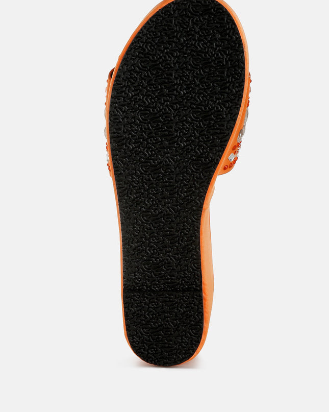 Batanga Diamante & Rhinestone Detail Stylish Flatforms Tigbul's Variety Fashion Shop