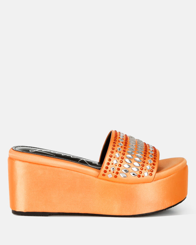 Batanga Diamante & Rhinestone Detail Stylish Flatforms Tigbul's Variety Fashion Shop