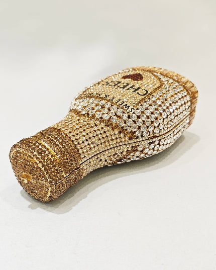 Women Bottle  Crystal Evening Bag Lady Diamond Wedding Bridal Purses Female Rhinestone Party Prom Clutches Bags
