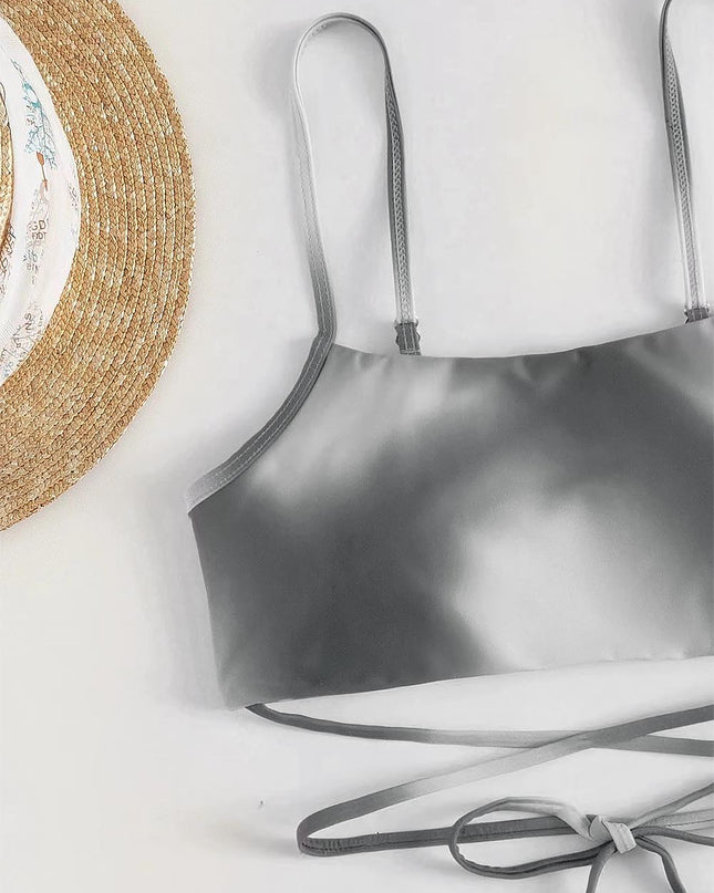 Criss Cross Ombre Bikini Set | ZAKAPOP