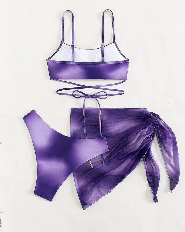 Criss Cross Ombre Bikini Set | ZAKAPOP