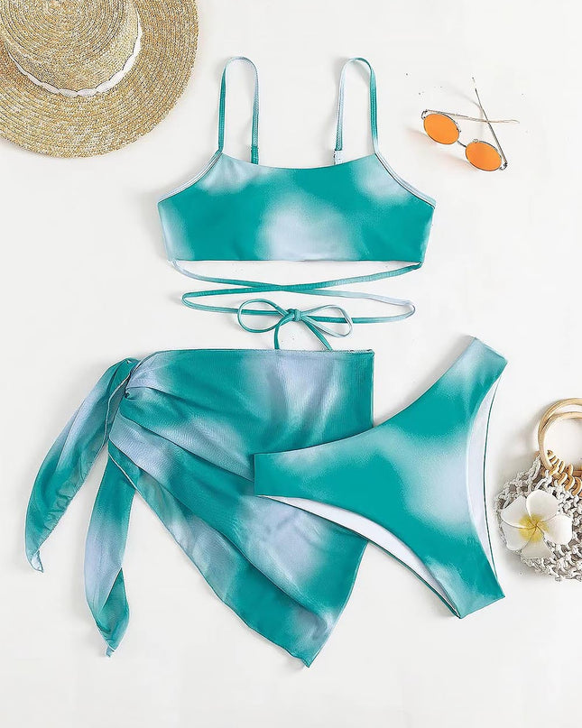 Criss Cross Ombre Bikini Set | ZAKAPOP