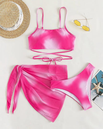 Criss Cross Ombre Bikini Set | ZAKAPOP