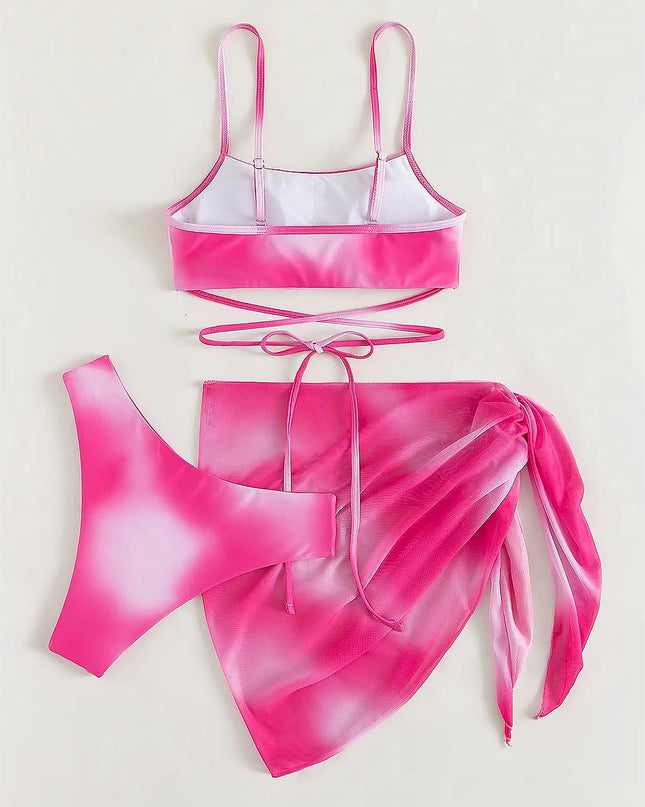 Criss Cross Ombre Bikini Set | ZAKAPOP