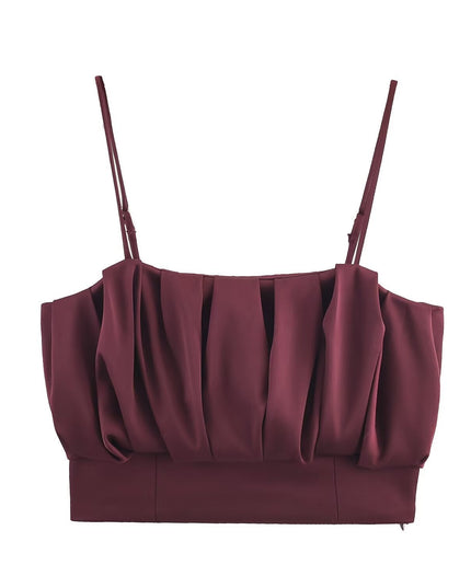 Women's New Arrival Balloon Silhouette Strap Top with Lantern Pants Get DreSsT with Elise LLC
