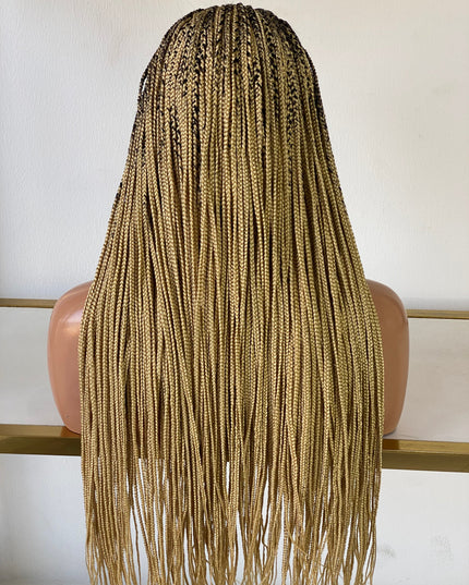 Ready To Ship Tribal Cornrow Lace Frontal Glueless Braided Wig Poshglad Braided Wigs