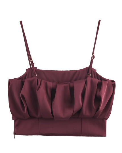 Women's New Arrival Balloon Silhouette Strap Top with Lantern Pants Get DreSsT with Elise LLC