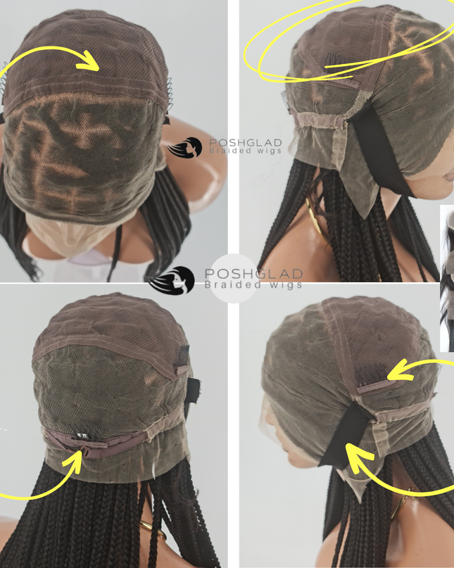 Short Butterfly Locs Glueless Wig Rebecca 100 Percent Human Hair