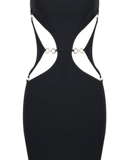 Jessica Bara Wesley Strapless Tube Gold Hardware Mini Dress JESSICA BARA