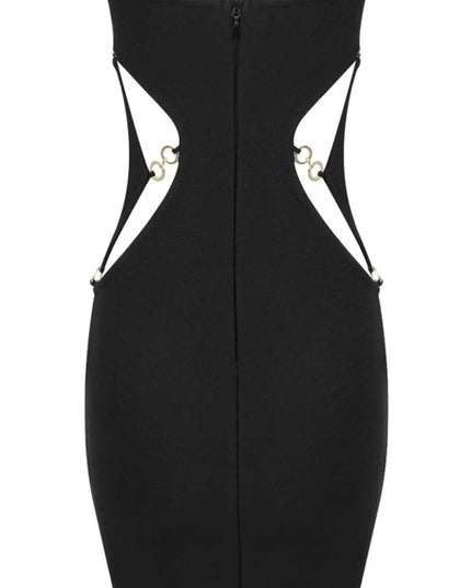 Jessica Bara Wesley Strapless Tube Gold Hardware Mini Dress JESSICA BARA