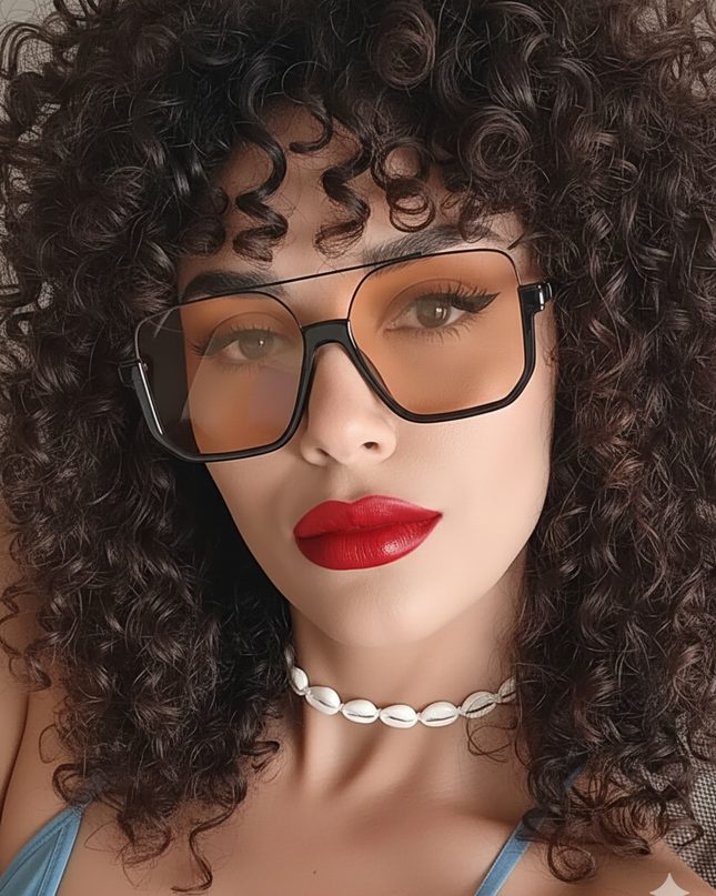 Oversized Square Frame Fashion Sunglasses