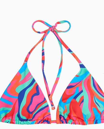 Gradient Tie-Dye Printed Three-Piece Swimsuit Set | ZAKAPOP
