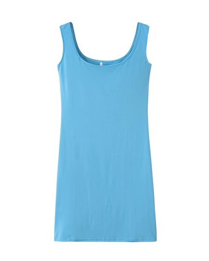 2023 Summer New Women's Solid Color Strap Casual Dress Urban Fashion Icon