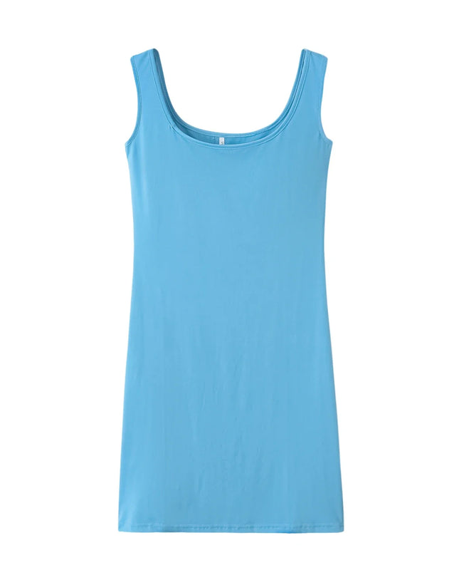 2023 Summer New Women's Solid Color Strap Casual Dress Urban Fashion Icon