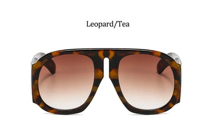 Gradient lens pilot Women sunglasses Oversized fashion Brand Big frame Transparent sunglasses Woman 2021 clear shades eyewear