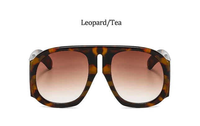 Gradient lens pilot Women sunglasses Oversized fashion Brand Big frame Transparent sunglasses Woman 2021 clear shades eyewear