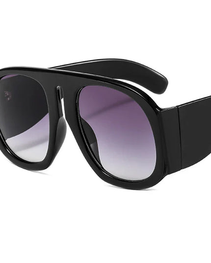 Gradient lens pilot Women sunglasses Oversized fashion Brand Big frame Transparent sunglasses Woman 2021 clear shades eyewear