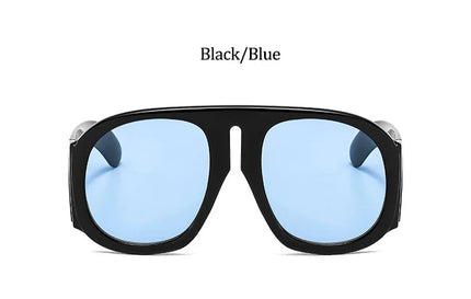 Gradient lens pilot Women sunglasses Oversized fashion Brand Big frame Transparent sunglasses Woman 2021 clear shades eyewear