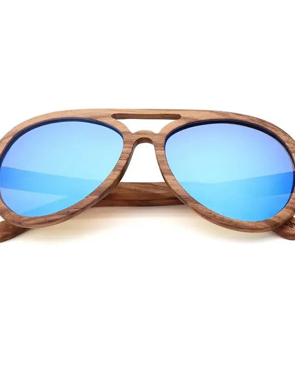 Vintage Wooden Polarized Driving Sunglasses UV400