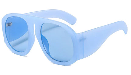 Gradient lens pilot Women sunglasses Oversized fashion Brand Big frame Transparent sunglasses Woman 2021 clear shades eyewear