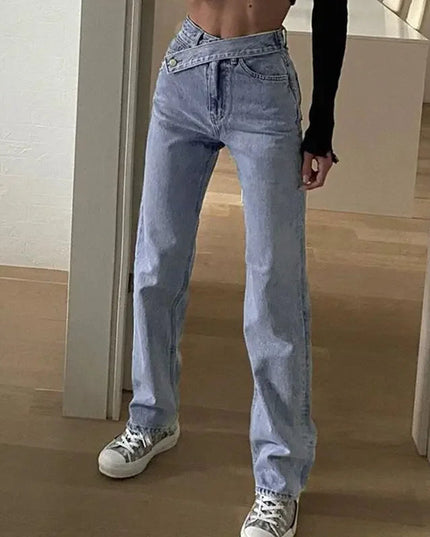 Sasha Straight Leg High Waist Jeans