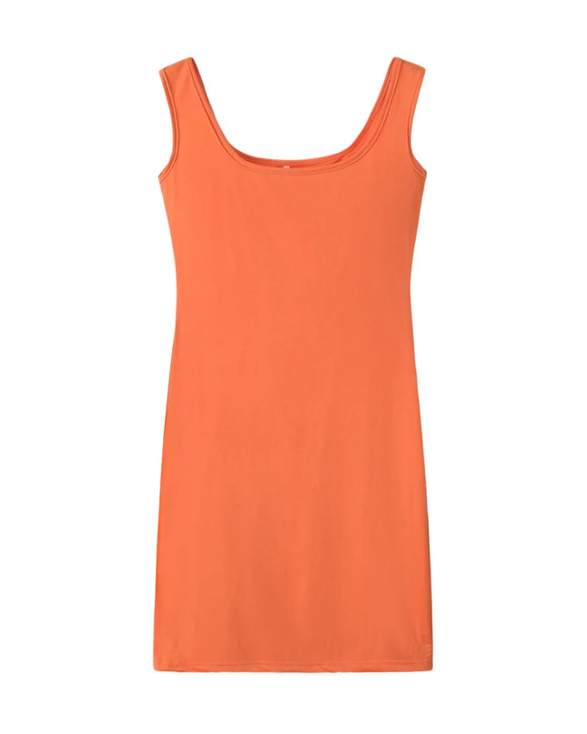 2023 Summer New Women's Solid Color Strap Casual Dress Urban Fashion Icon