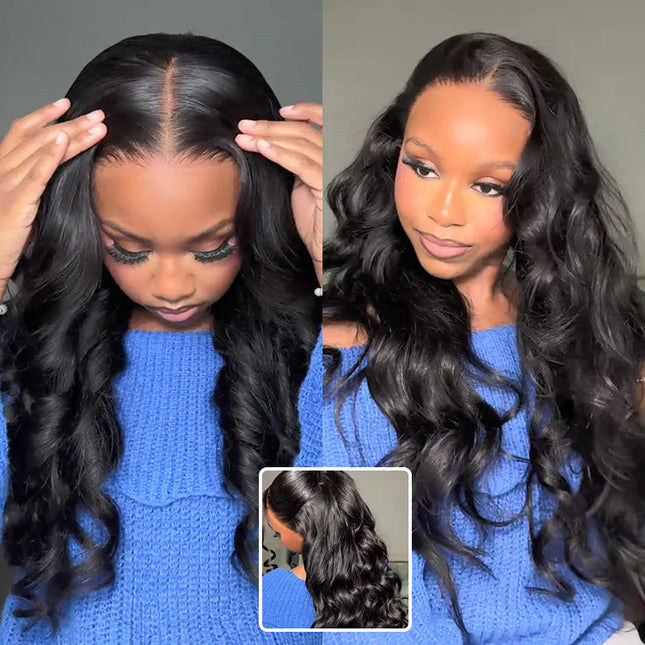 Body Wave Pre-Cut Lace Pre-Plucked Bleached Knots Wear & Go Glueless Wig Flash Sale junoda