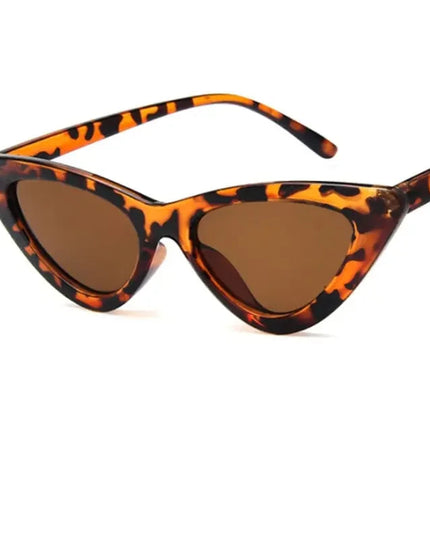 Cat Eye Fashion Sunglasses Women Vintage small Leopard Triangle Sunglasses Retro Female Eyewear UV400 Brand Designer Retro