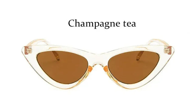 Cat Eye Fashion Sunglasses Women Vintage small Leopard Triangle Sunglasses Retro Female Eyewear UV400 Brand Designer Retro