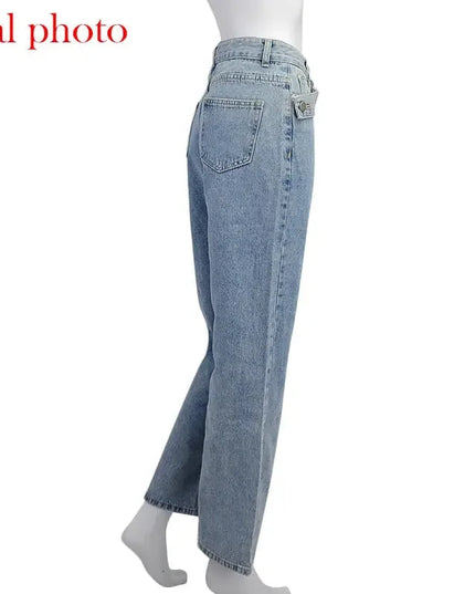 Sasha Straight Leg High Waist Jeans