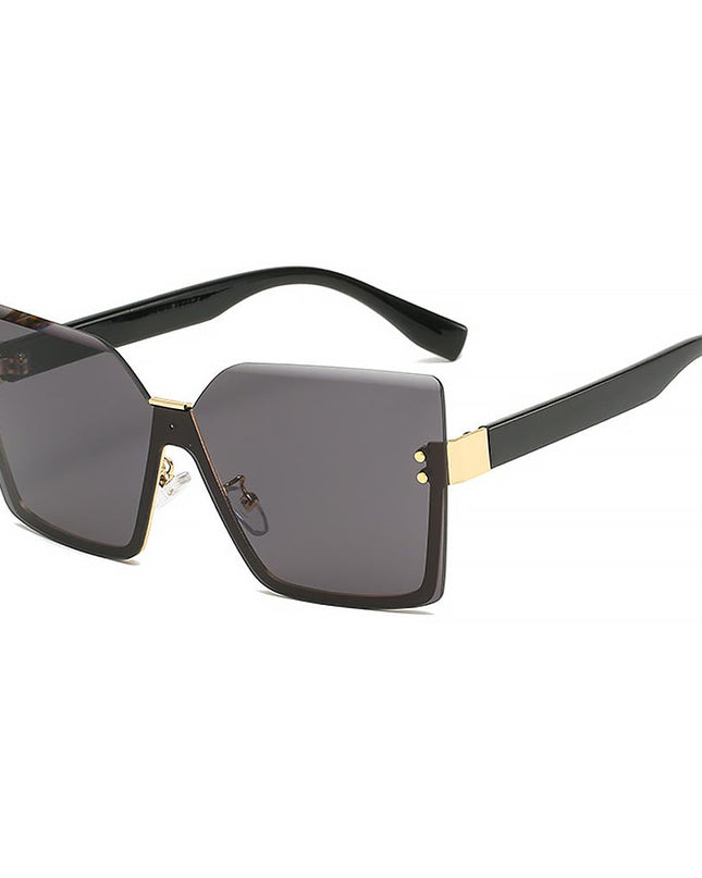 Half-Frame Metal Gradient Fashionable Sunglasses for Summer | ZAKAPOP