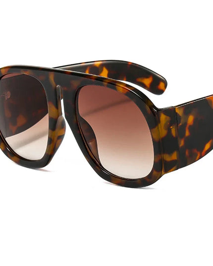 Gradient lens pilot Women sunglasses Oversized fashion Brand Big frame Transparent sunglasses Woman 2021 clear shades eyewear
