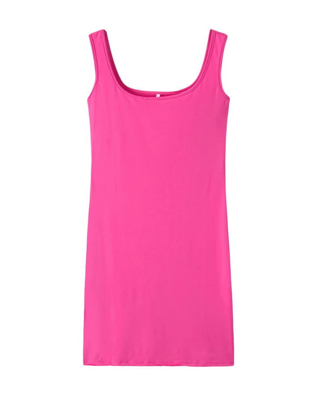 2023 Summer New Women's Solid Color Strap Casual Dress Urban Fashion Icon