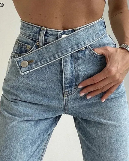 Sasha Straight Leg High Waist Jeans