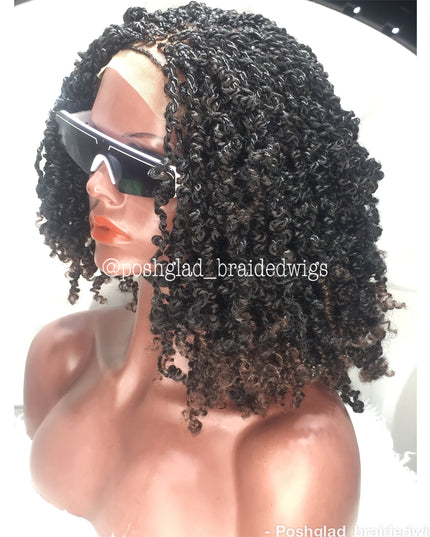 Spring Twist Wig 1B 33 4X4 Premium Closure Glueless Neck Length