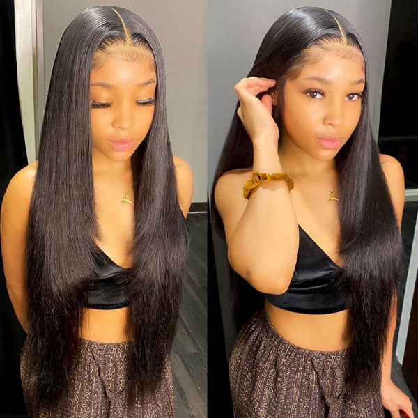 [Save $100] Junoda 5x5 HD Lace Wig Skin Melt Straight Pre Cut Lace Wear Go Glueless Wig junoda