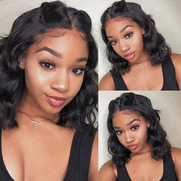 [$99 = 2 Wigs] Curly with Body Wave Glueless Lace Human Hair Wig Junoda Flash Sale junoda