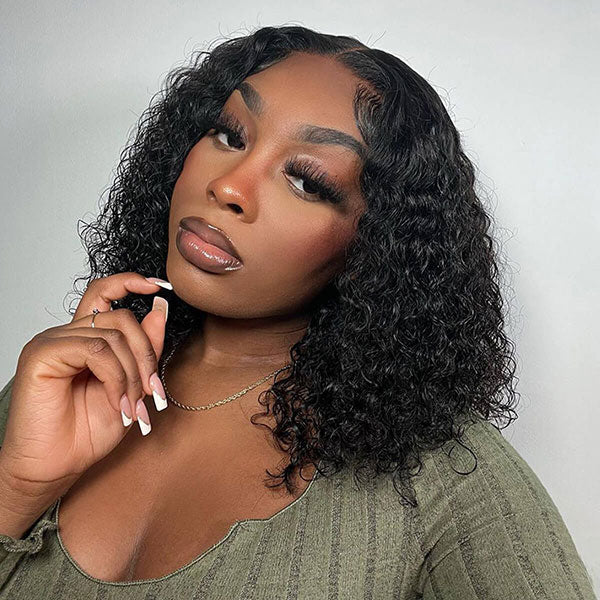 [$99 = 2 Wigs] Curly with Body Wave Glueless Lace Human Hair Wig Junoda Flash Sale junoda