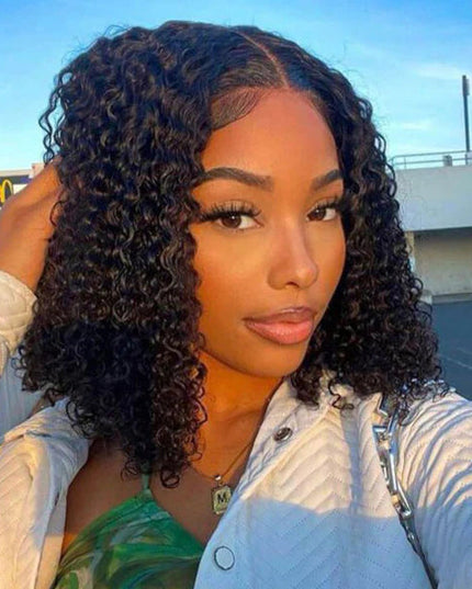 [$99 = 2 Wigs] Curly with Body Wave Glueless Lace Human Hair Wig Junoda Flash Sale junoda