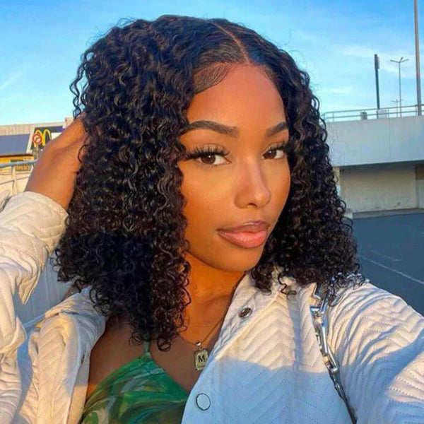 [$99 = 2 Wigs] Curly with Body Wave Glueless Lace Human Hair Wig Junoda Flash Sale junoda