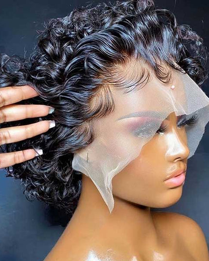 [$99 = 2 Wigs] Bouncy Curly with Pixie Cut Lace  Human Hair Wig Junoda Flash Sale junoda