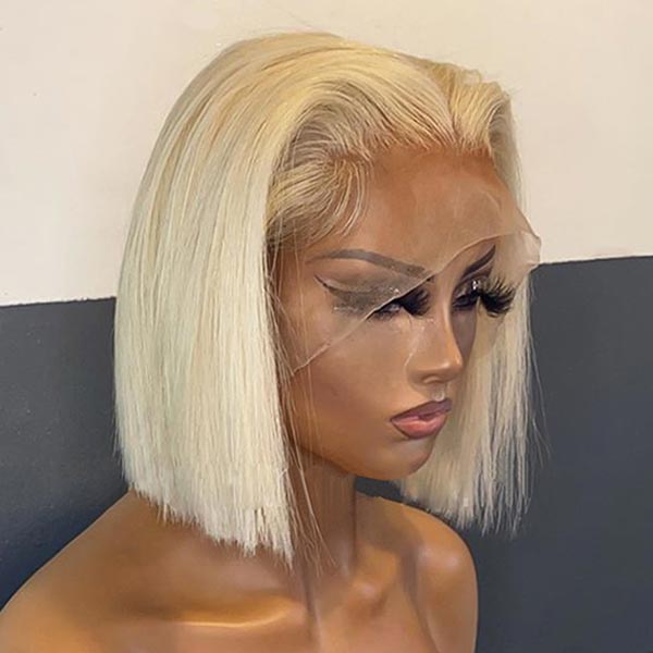 stephany andrea Recommend Junoda 613 Blonde Bob 13x4 Human Hair Lace Wig High Quality High Density junoda