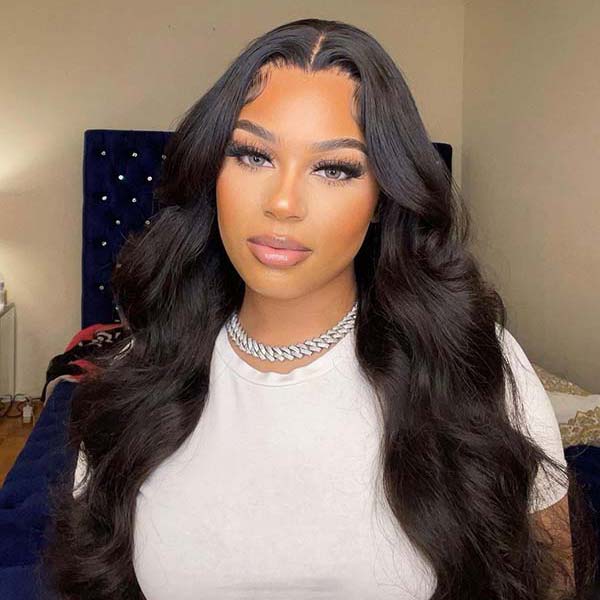 Junoda Body Wave 6x6 Lace Closure Wig Transparent/HD Lace Wig Skin Melt Well junoda