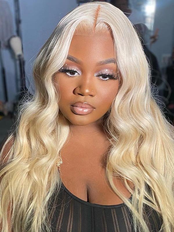 Junoda Hair Body Wave Honey Blonde Transparent Lace Wigs For Woman Fast Shipping junoda