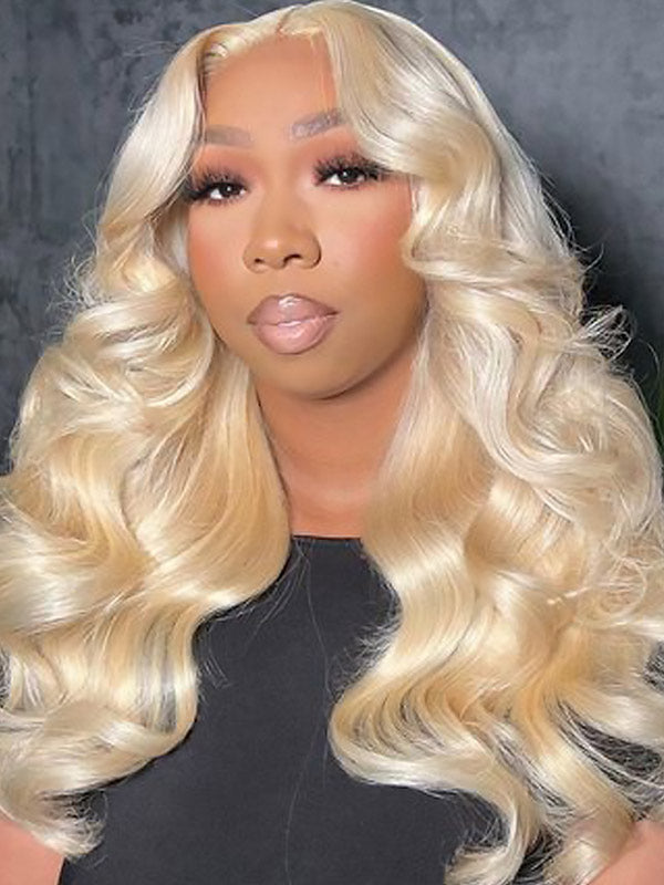 Junoda Hair Body Wave Honey Blonde Transparent Lace Wigs For Woman Fast Shipping junoda